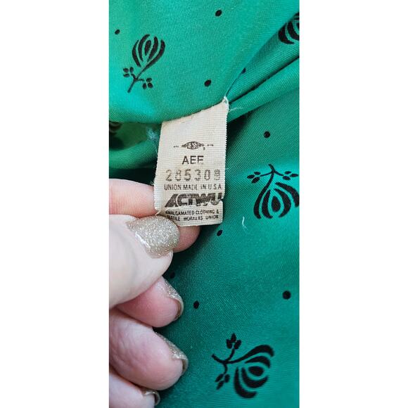 Vintage‎ London Fog PRISTINE Belted Trench Coat Women Size 10 Petite Green - Picture 11 of 11